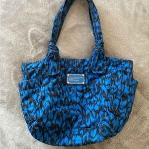 Marc By Marc Jacobs Blue and Black Patterned Tote